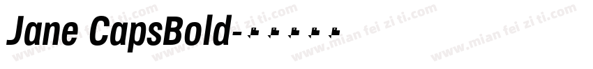 Jane CapsBold字体转换
